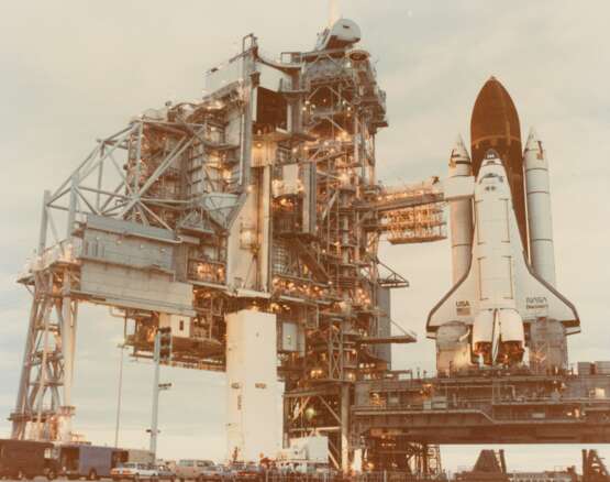 NASA. Liftoff: a group of eight pre-launch and launch photographs for the Space Shuttle "Discovery", Cape Canaveral, Florida, July 4-September 29, 1988 - photo 20