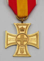 Baden: Croix pour l&#39;aide à la guerre volontaire 1870/71.