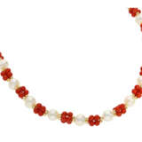 Kette/Collier: sehr dekorative Perlen/Korallenkette - фото 1