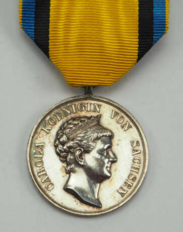 Sachsen: Silberne Carola-Medaille, 1. Typ (1892-1915). - photo 1