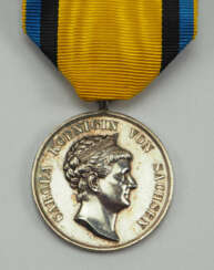 Sachsen: Silberne Carola-Medaille, 1. Typ (1892-1915).