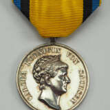 Sachsen: Silberne Carola-Medaille, 1. Typ (1892-1915). - Foto 1