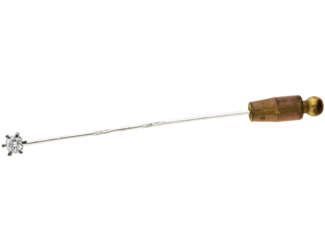 Krawattennadel: edle vintage Nadel mit Brillantbesatz