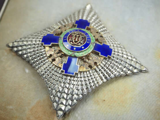 Rumänien: Orden des Stern von Rumänien, 2. Modell (1932-1947), Großkreuz Satz, im Etui. - фото 3