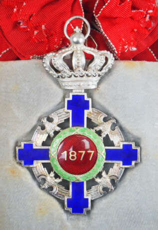 Rumänien: Orden des Stern von Rumänien, 2. Modell (1932-1947), Großkreuz Satz, im Etui. - Foto 4