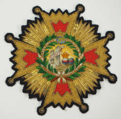 Spanien: Orden Isabella der Katholischen, 3. Modell (1875-1931), Großkreuz Stern.