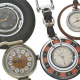 Taschenuhren: Konvolut von 4 ungewöhnlichen Anhänge-Uhren, 30er/60er Jahre - Foto 1