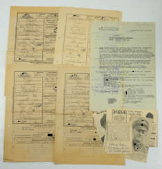 Waffen-SS: Лот из 5 документов.