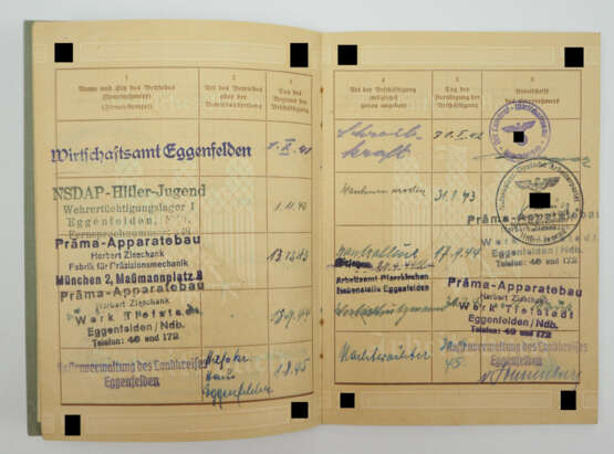 Arbeitsbuch NSDAP HJ - Wehrertüchtigungslager I. - photo 2