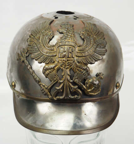 Preussen: Helm für Mannschaften im Kürassier-Regiment „Graf Gessler“ (Rheinisches) Nr. 8 - Kammerstück. - Foto 3
