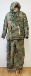 Wehrmacht: Winter-/Splitter-Tarn Jacke und Hose.