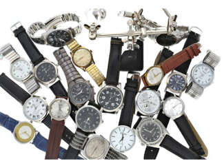 Armbanduhren: großes Konvolut Herrenarmbanduhren