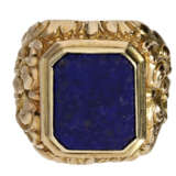 Ring: außergewöhnlicher, ehemals teurer vintage Herrenring mit Lapislazuli, NP 1380€ - фото 1