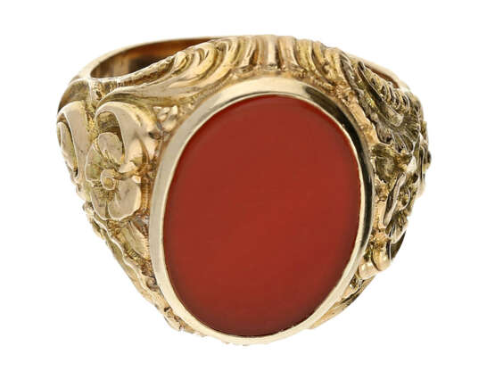 Ring: dekorativer und aufwändig gefertigter vintage Herrenring - photo 1