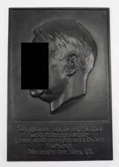 Wolff, Walther: Adolf Hitler Eisenguss Plakette.