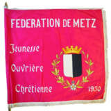 Frankreich: Fahne der Christlichen Arbeiterjugend Metz. - фото 1
