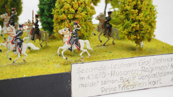 Preussen: Diorama Sec.-Lieut. Graf Dohna, 1. Leib-Husaren Regiment Nr. 1 - 1875. - photo 3