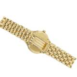 Armbanduhr: klassische, sehr wertvolle 18K Gold Damenuhr von Omega, Luxusausführung mit Diamantbesatz, sehr gepflegter Zustand - Foto 5