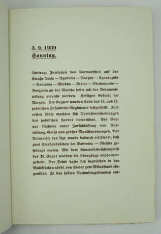 Kriegstagebuch der Leibstandarte SS Adolf Hitler - 31.8-3.10.1939 während des Feldzuges in Polen. - photo 6