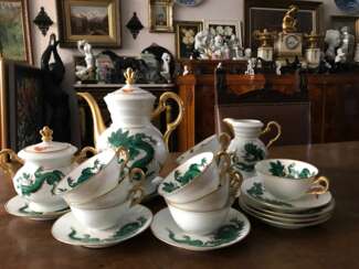 Set Tee-Kaffee im chinesischen Stil. Belgien, frühen zwanzigsten Jahrhunderts.