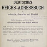 Deutsches Reichs-Adressbuch - Foto 1