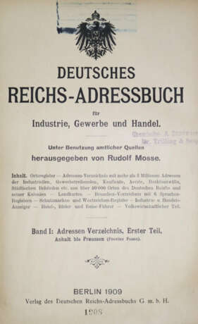 Deutsches Reichs-Adressbuch - фото 1