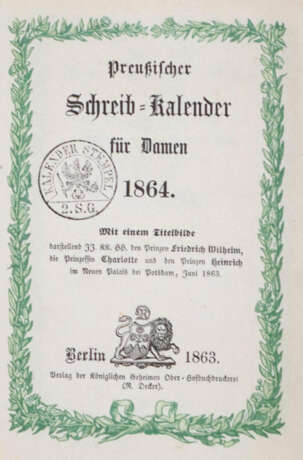 Preußischer Schreib-Kalender - Foto 1