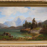 “The picture Alpine landscape with a lake (Ernst von Raven)” - photo 1