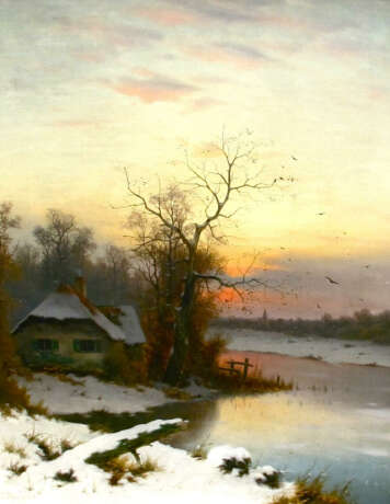 Картина «Зимний вечер» (Эдвард Хайн)Картина «Зимний вечер» (Эдвард Хайн) - Foto 1