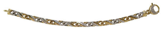 Diamantarmband 585 Gelbgold/WG - фото 1