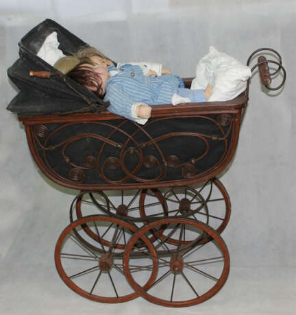 Kinderwagen mit 3 Puppen - Foto 2