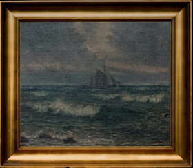 Gemälde «Segelboot im Meer» (Jans Исхой)