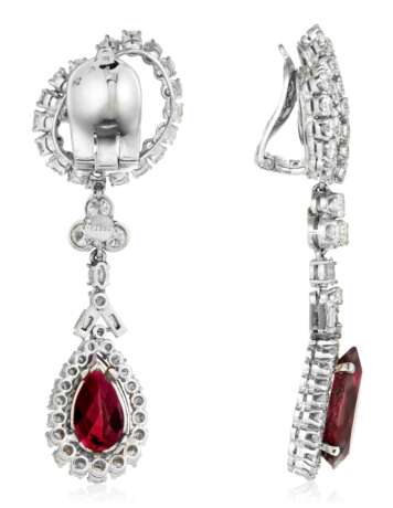 TOURMALINE AND DIAMOND NECKLACE AND EARRINGS - Foto 4