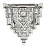 PAIR OF DIAMOND CLIP BROOCHES - фото 3