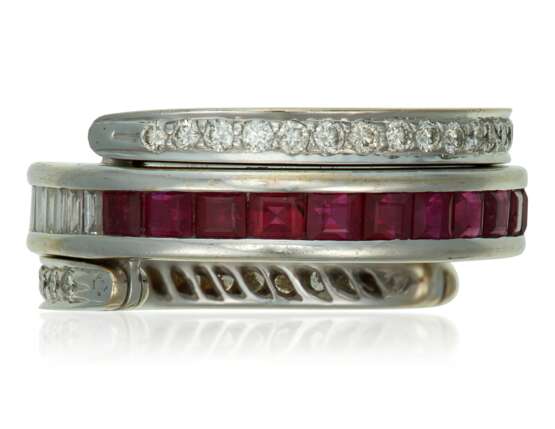 DIAMOND AND RUBY RING - Foto 3