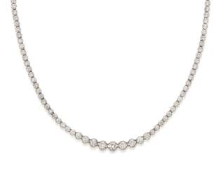 DIAMOND AND WHITE GOLD NECKLACE