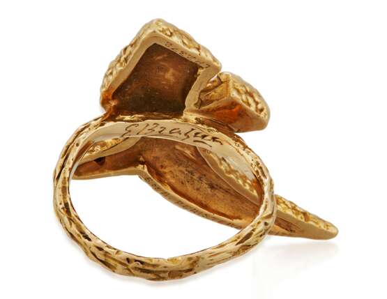 GEORGES BRAQUE GOLD AND RUBY RING - photo 4