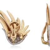 Schlumberger, Jean. Tiffany & Co.. TIFFANY & CO. JEAN SCHLUMBERGER DIAMOND AND GOLD 'WING' EARRINGS - Foto 3