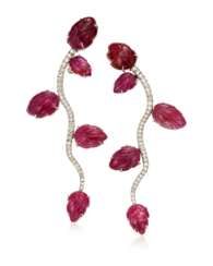 RUBY AND DIAMOND EARRINGS