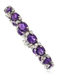 AMETHYST AND DIAMOND BRACELET