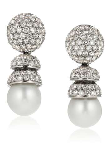 SET OF CULTURED PEARL AND DIAMOND JEWELRY - Foto 5