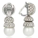 SET OF CULTURED PEARL AND DIAMOND JEWELRY - Foto 6