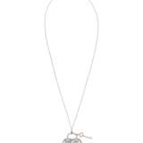 Tiffany & Co.. TIFFANY & CO. DIAMOND HEART LOCK PENDANT NECKLACE - фото 3