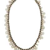 NATURAL PEARL AND DIAMOND NECKLACE - фото 4