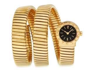 BULGARI 'TUBOGAS' GOLD WATCH