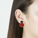 Hemmerle. HEMMERLE CORAL AND IRON EARRINGS - photo 2