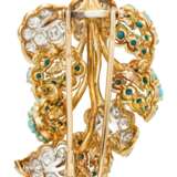 Cartier. CARTIER TURQUOISE AND DIAMOND BROOCH - photo 3