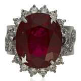 RUBELLITE TOURMALINE AND DIAMOND RING - фото 1