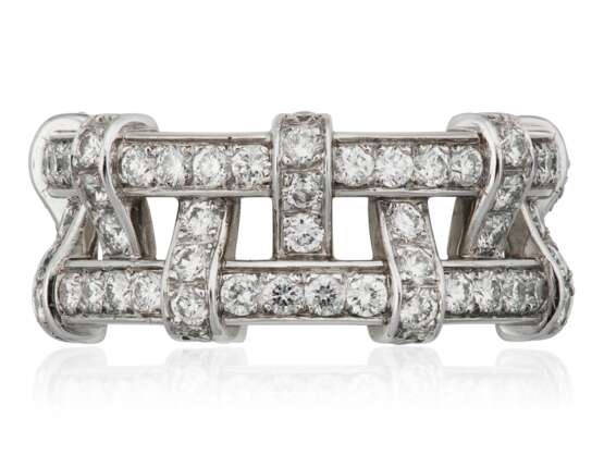 Tiffany & Co.. TIFFANY & CO. DIAMOND 'WEAVE' ETERNITY BAND - photo 1