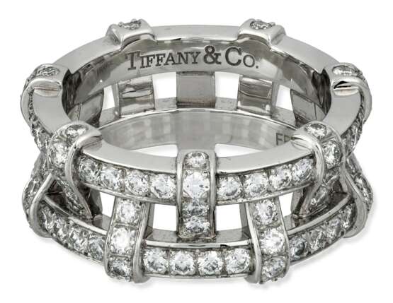 Tiffany & Co.. TIFFANY & CO. DIAMOND 'WEAVE' ETERNITY BAND - фото 4